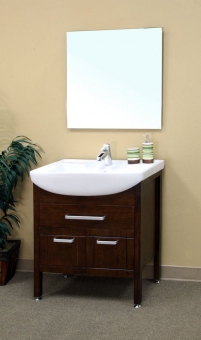 Bathroom Vanities on 30 Inch Single Sink Bathroom Vanity In Medium Walnut Uvbh203151a30