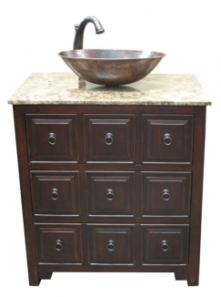 Bathroom Vanity Clearance on Clearance 30 Inch Single Sink Bathroom Vanity With Dark Emperador