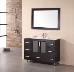  Bathroom Vanity on Vanities 41   72 Inches   48 Inch Modern Single Sink Bathroom Vanity