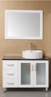 Bathroom Vanity on 39 Inch Single Bathroom Vanity In Pearl White Uvdedec066bw39