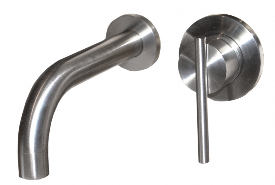 Single Handle Wall Mount Faucet in Brushed Nickel UVEBFC005WBN