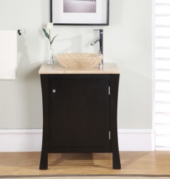 Vessel Sinks Bathroom on 26 Inch Modern Vessel Sink Bathroom Vanity In Espresso Uvsr071126