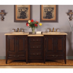 73.5 Inch Double Sink Vanity with Under Counter LED Lighting UVSR0726TL73