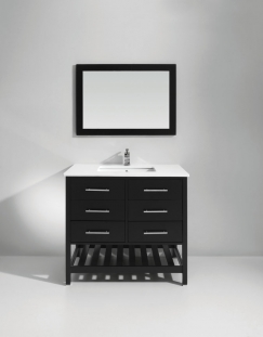 Bathroom Vanity on 37 Inch Single Sink Bath Vanity In Espresso Uvlfwc51437