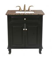 Corner Bathroom Sink Vanity on 33 Inch Single Sink Bathroom Vanity In Black Uvbh20311033