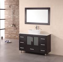 Narrow Bathroom Vanity on 48 Inch Modern Single Sink Bathroom Vanity In Espresso Finish
