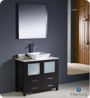 Narrow Bathroom Vanities on 36 Inch Vessel Sink Bathroom Vanity In Espresso Uvfvn6236esvsl36