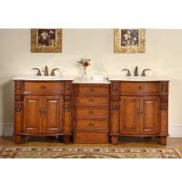 Narrow Depth Bathroom Vanity on 76 Inch Double Sink Bathroom Vanity With Granite Counter Top