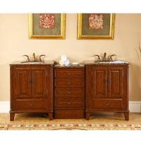 Bathroom Vanity Cabinets Tops on 80 Inch Double Sink Bathroom Vanity With Marble Counter Top Uvsr020580