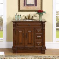 38 Inch Single Sink Narrow Depth Furniture Bathroom Vanity with Choice ...