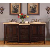 Granite Bathroom Vanity on 76 Inch Double Sink Bathroom Vanity With Granite Counter Top