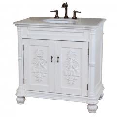 Bathroom Vanity on 36 Inch Single Sink Bathroom Vanity In White Uvbh602335whwm36