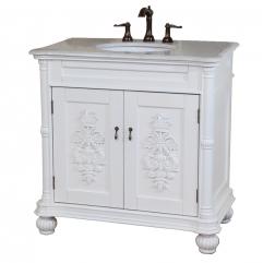  Bathroom Vanity on 36 Inch Single Sink Bathroom Vanity In White Uvbh602335whwm36