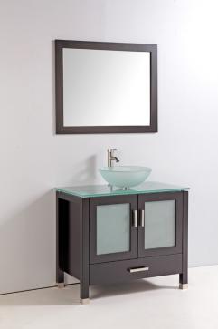  Bathroom Vanity on 36 Inch Single Sink Bathroom Vanity With Glass Top Uvlfwa3336eg36