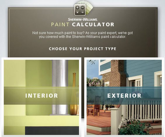 We Recommend The Sherwin Williams Paint Calculator