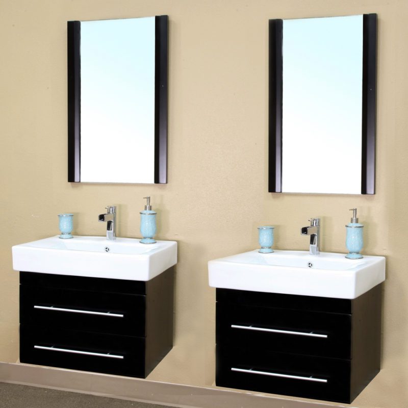 Double Sink Bathroom Vanity, Smallest Double Vanity