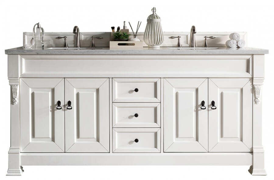 Ivory Bathroom Vanity 72 Inch