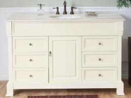 Bathroom Vanities 49 To 60 Inches Wide With Free Shipping 50 Inch Single Sink Bathroom Vanity In Cream White