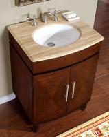 Silkroad Exclusive Bathroom Vanities With Free Shipping 26 Inch Single Sink Vanity With A Unique Pattern On The Doors