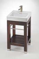 Narrow Depth Bathroom Vanities And Cabinets With Free Shipping 17 9 Inch Single Sink Square Console Bathroom Vanity With White Ceramic