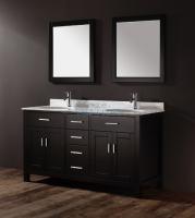 Bathroom Vanities 61 To 72 Inches Wide With Free Shipping 63 Inch Double Sink Bathroom Vanity With Marble Top In Espresso