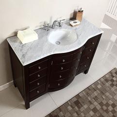 48 Inch Single Sink Bathroom Vanity in Dark Walnut