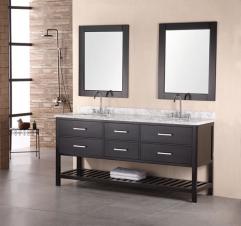 vanity double bathroom modern sink inch vanities marble espresso element cabinet contemporary bath furniture mirror overstock customize single master uniquevanities