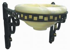 Iron pedestal sink Iron pedestal sink
